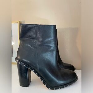 Gianni Bini Leather Studded Ankle Boots